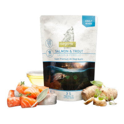 ISEGRIM Roots Salmon with Trout pouch 410g
