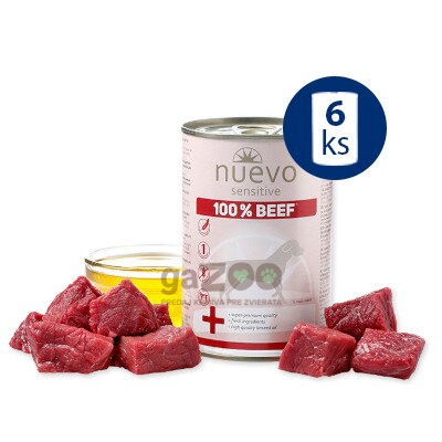 NUEVO dog Sensitive Beef 6x400g
