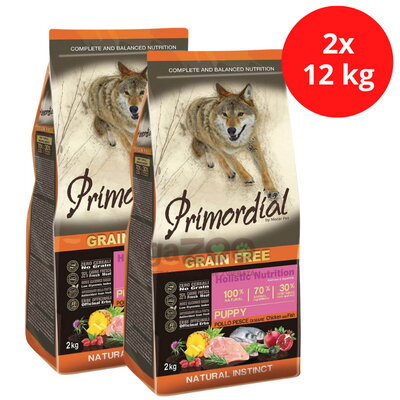 PRIMORDIAL Puppy Chicken & Seafish 2x12kg