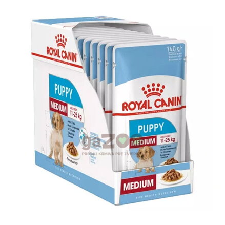 Royal Canin Medium Puppy kúsky v šťave 10 x 140 g