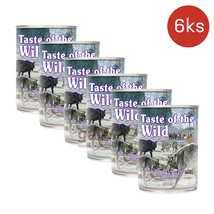 TASTE OF WILD Sierra Mountain Can Dog 6 x 390g