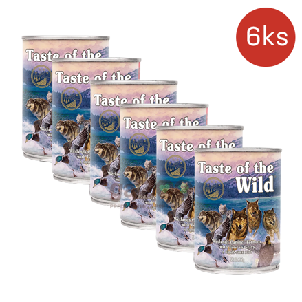 TASTE OF WILD Wetlands Can Dog 6 x 390g