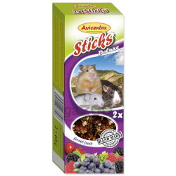 AVICENTRA Tyčinky s lesným ovocím pre malé hlodavce 2ks