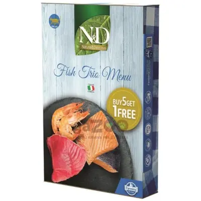 N&D cat NATURAL Fish Trio Menu 6x70g