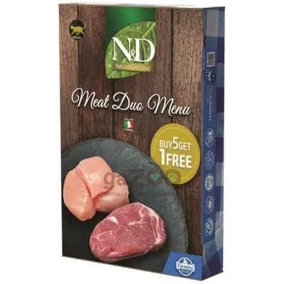 N&D cat NATURAL Meat Duo Menu 6x70g