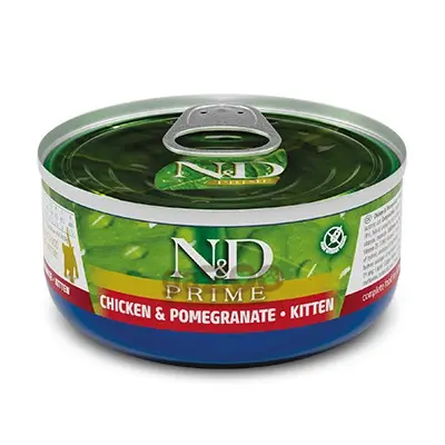 N&D cat Prime Chicken & Pomegranate Kitten konzerva 70g