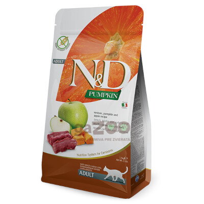 N&D cat GF Pumpkin Adult Venison, Pumpkin and Apple 1,5kg