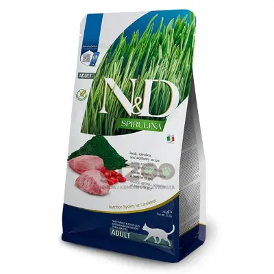 N&D cat SPIRULINA (GF) adult, lamb 1,5kg