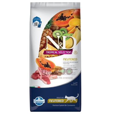 N&D cat TROPICAL SELECTION (AG) Adult Neutered Lamb 10kg