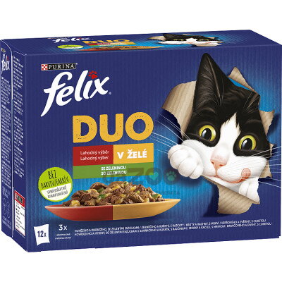 FELIX Fantastic Duo - lahodný výber mäsový so zeleninou 12x85g