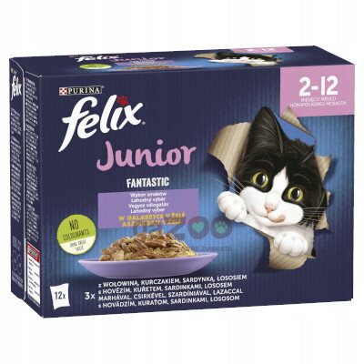 FELIX Fantastic Junior lahodný výber v želé 12x85g