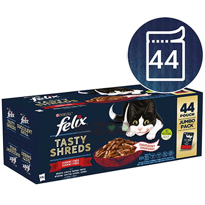 FELIX Tasty Shreds lahodný výber v šťave 44x80g