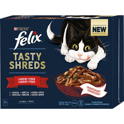FELIX Tasty Shreds lahodný výber v šťave 12x80g