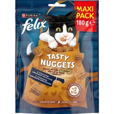 FELIX Tasty Nuggets bohaté na kura, s kačicou 180g