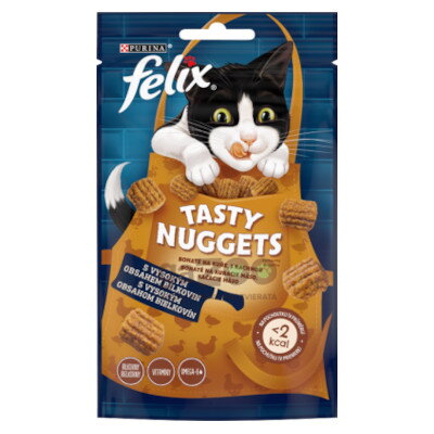 FELIX Tasty Nuggets bohaté na kura, s kačicou 50g