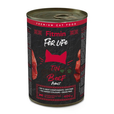 FITMIN cat For Life Adult Beef & Poultry in gravy 400g