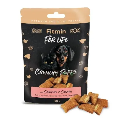 FITMIN For Life Cat biscuits with salmon & chicken 50g