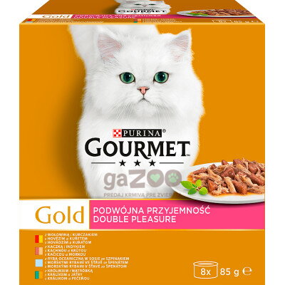 GOURMET Gold Multipack Double Pleasure 8 x 85 g