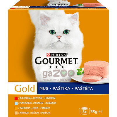 GOURMET Gold Multipack paštéty 8 x 85 g