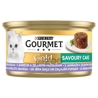 GOURMET Gold Savoury Cake s jahňacím a zelenými fazuľkami 85g