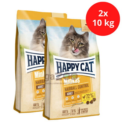 HAPPY CAT Minkas Hairball Control 2x10kg