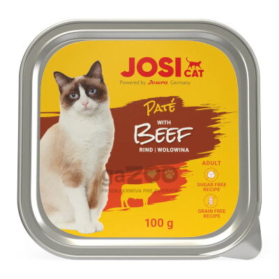 JOSICAT vanička Cat Paté with Beef 100g