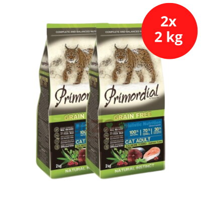 PRIMORDIAL Cat Adult Salmon & Tuna 2x2kg