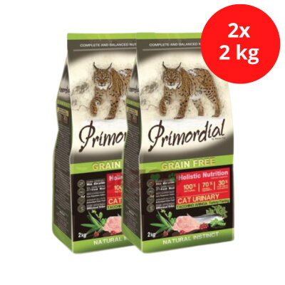 PRIMORDIAL Cat Urinary Turkey & Herring 2x2kg