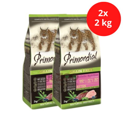 PRIMORDIAL Kitten Duck & Turkey 2x2kg