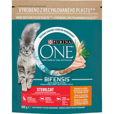 PURINA ONE Sterilcat bohaté na kura 800g