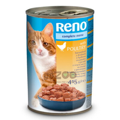 RENO Cat kúsky - kura 415g