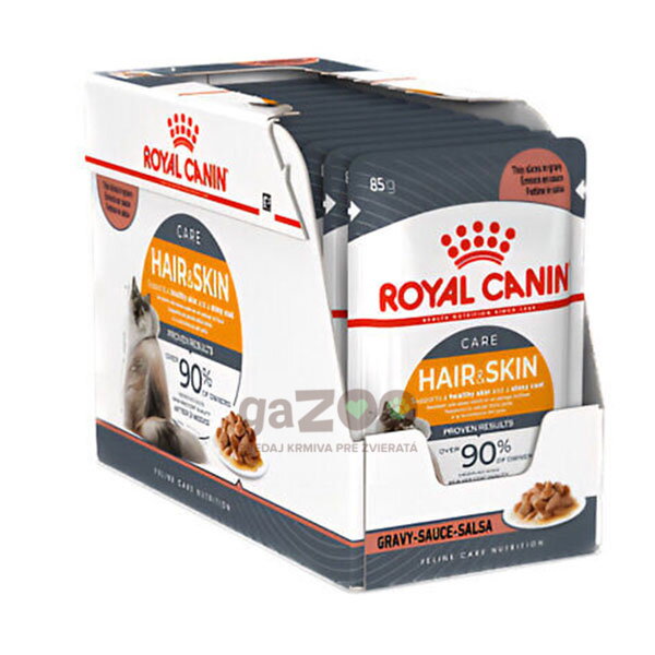 Royal Canin Hair & Skin kúsky v šťave 12 x 85 g