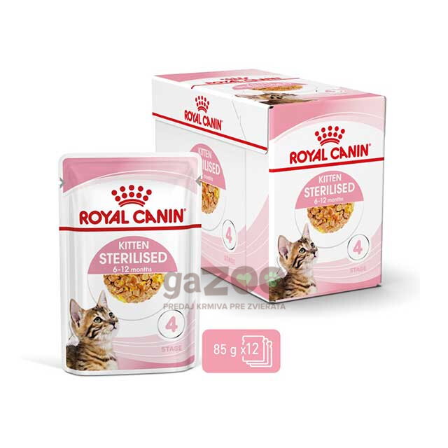 Royal Canin Kitten Sterilised kúsky v omáčke 12 x 85 g