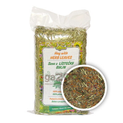 LIMARA Lisované seno s lístkami bylín 15L