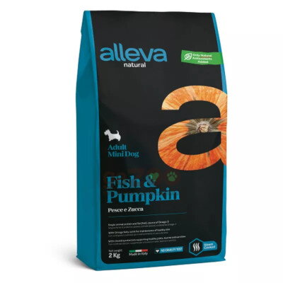 ALLEVA NATURAL dog Adult mini Fish & Pumpkin 2kg