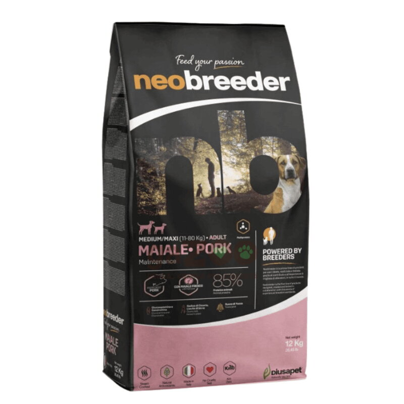Alleva NEO BREEDER dog adult medium & maxi pork 12kg
