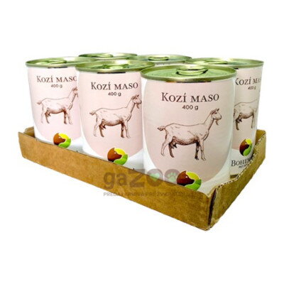 BOHEMIA Kozie mäso vo vlastnej šťave 6x400g