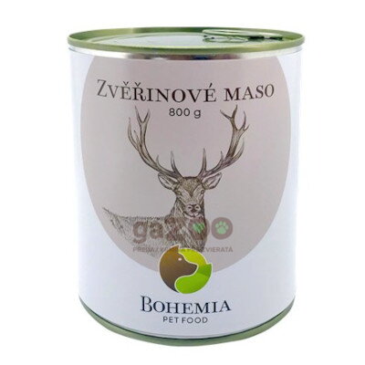 BOHEMIA Zverinové mäso vo vlastnej šťave 800g