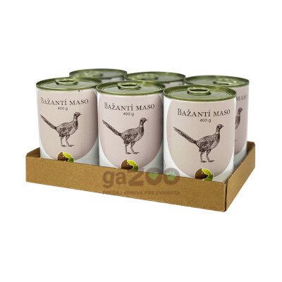 BOHEMIA Bažantie mäso vo vlastnej šťave 6x400g