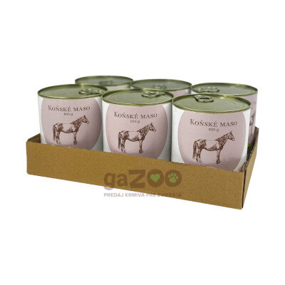 BOHEMIA Konské mäso vo vlastnej šťave 6x800g