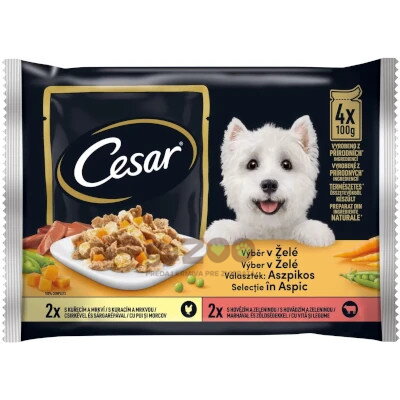 CESAR Selection mix v želé 4x100g