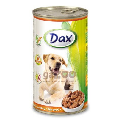 DAX Dog kúsky hydina 1240g