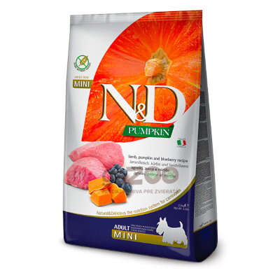 N&D dog PUMPKIN (GF) Adult mini, Lamb & Blueberry 2,5kg