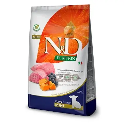 N&D dog PUMPKIN (GF) Puppy mini, lamb & blueberry 2,5kg