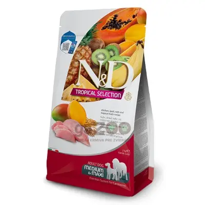 N&D dog TROPICAL SELECTION (AG) adult medium & maxi, chicken 2kg