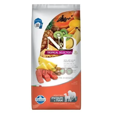 N&D dog TROPICAL SELECTION (AG) adult medium & maxi, salmon 10kg