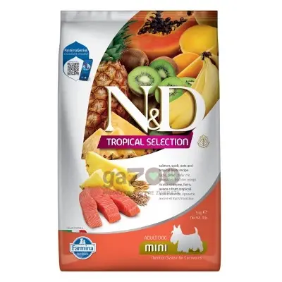 N&D dog TROPICAL SELECTION (AG) adult mini, salmon 5kg