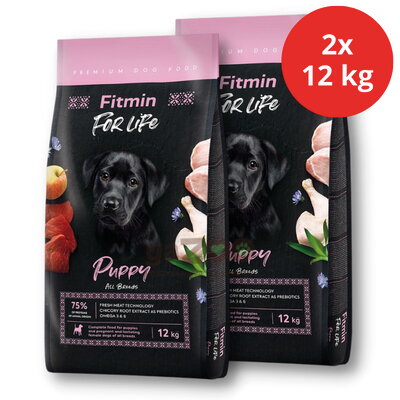 FITMIN dog For Life Puppy 2x12kg