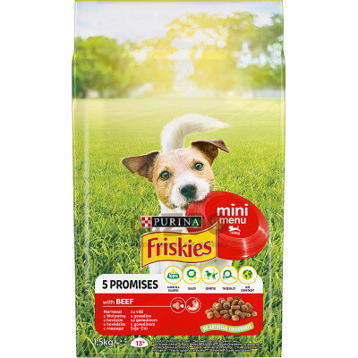 FRISKIES dog Mini Menu s hovädzím 1,5kg