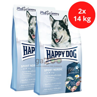HAPPY DOG Fit & Vital Sport Adult Nordic 28/20 2x14kg